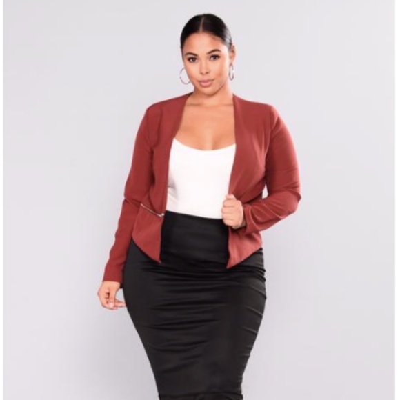 Color blazer, Rust - Picture 1 of 3